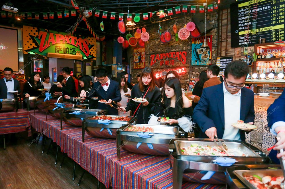 活动现场自助餐